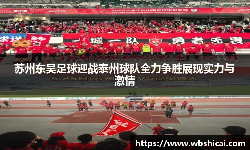 苏州东吴足球迎战泰州球队全力争胜展现实力与激情